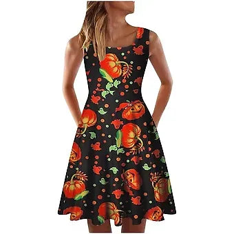 GBSELL 2022 Womens Summer Tops Dressy Casual Women Summer Round Neck Halloween