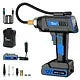 Yyton Cordless Portable Tire Inflator Kit, W/ 2000-mAh Battery, 12V DC Adapter, Nozzle Accessories & Fuse, LED Light and Bag