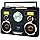 Studebaker Sound Station Portable Stereo Boombox with Bluetooth/CD/AM-FM Radio/Cassette Recorder (Red)
