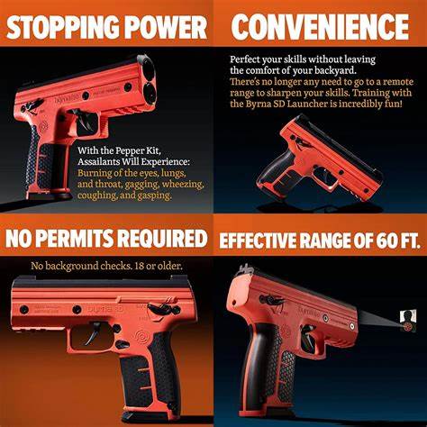 Byrna SD Launcher - Universal Kit Include Safety Switch / Safety Orange