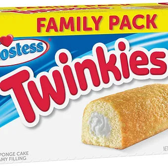 HOSTESS TWINKIES, Golden Sponge Cake, Creamy Filling, Family Pack 16 Count,