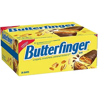 Butterfinger Chocolatey, Peanut-Buttery, Full Size Individually Wrapped Candy Bars, 1.9 oz each 