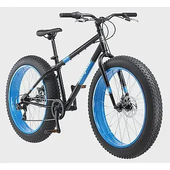 Mongoose Dolomite Men's Fat Tire Bike, 26-inch wheels, 7 speeds, Black