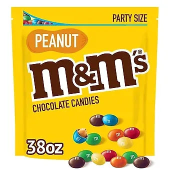M&M'S  M&M's Summer Peanut Milk Chocolate Candy Bulk Resealable Bag - 38 oz