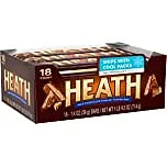 HEATH Milk Chocolate English Toffee Full Size, Bulk, Individually Wrapped Candy Bars, 1.4 oz (18 count)