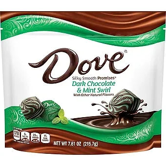 Dove Promises Mint Swirl Dark Chocolate Candy - 7.61 oz Bag