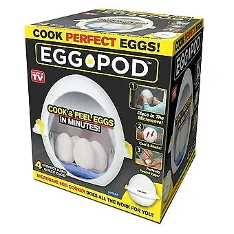 Egg Pod - Microwave Egg Cooker that Perfectly Cooks Eggs and Detaches the Shell! 