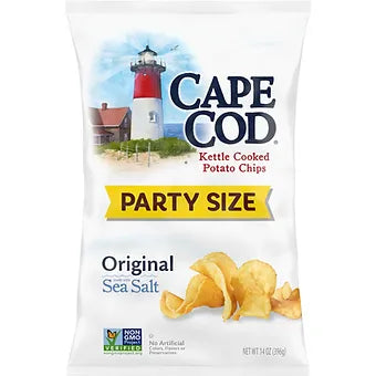 Cape Cod Potato Chips, Original Kettle Chips, 14 oz Party Size