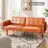 Besharat Convertible Futon Sofa Bed, Faux Leather Futon Couch Sleeper Recliner for Living Room