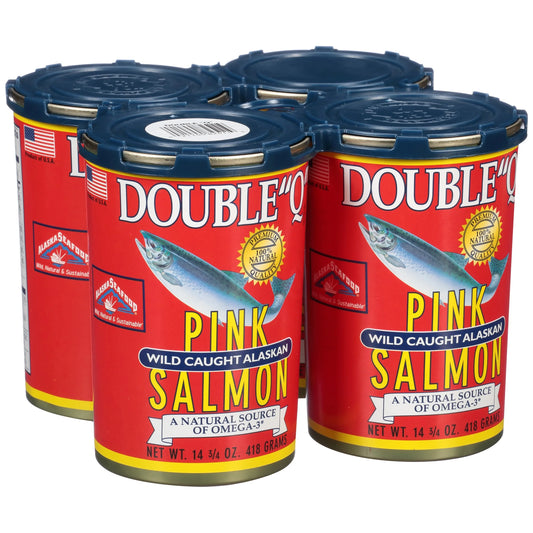 Double "Q"® Wild Caught Alaskan Pink Salmon 4-14.75 oz. Cans
