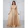 Long Sleeve High Neck Sequin Panel Pleated Evening Dress (With Belt) Elegant Formal Prom Wedding Guest Gown, For Graduation, Dinner